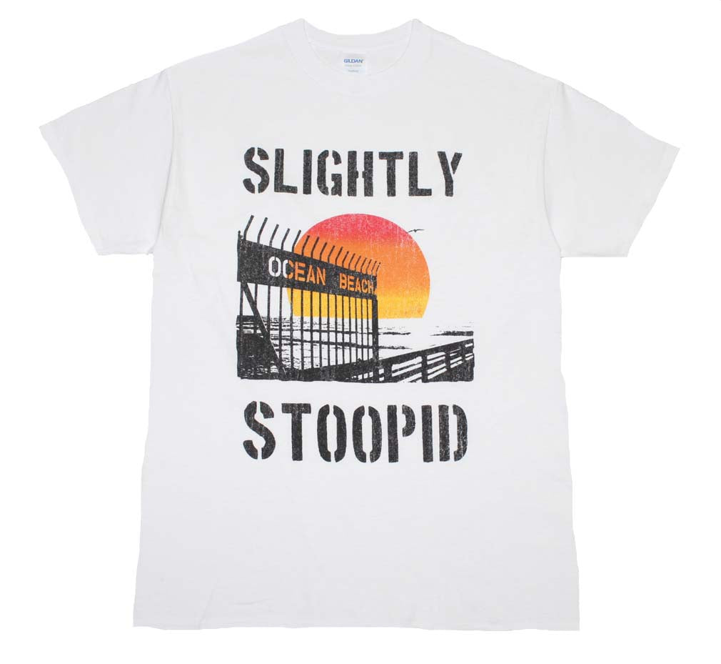 Slightly Stoopid Ocean Beach Gate Mens T Shirt