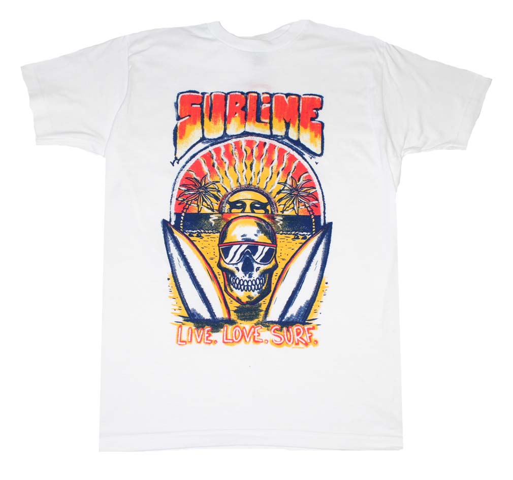 Sublime Live Love Surf Mens T Shirt