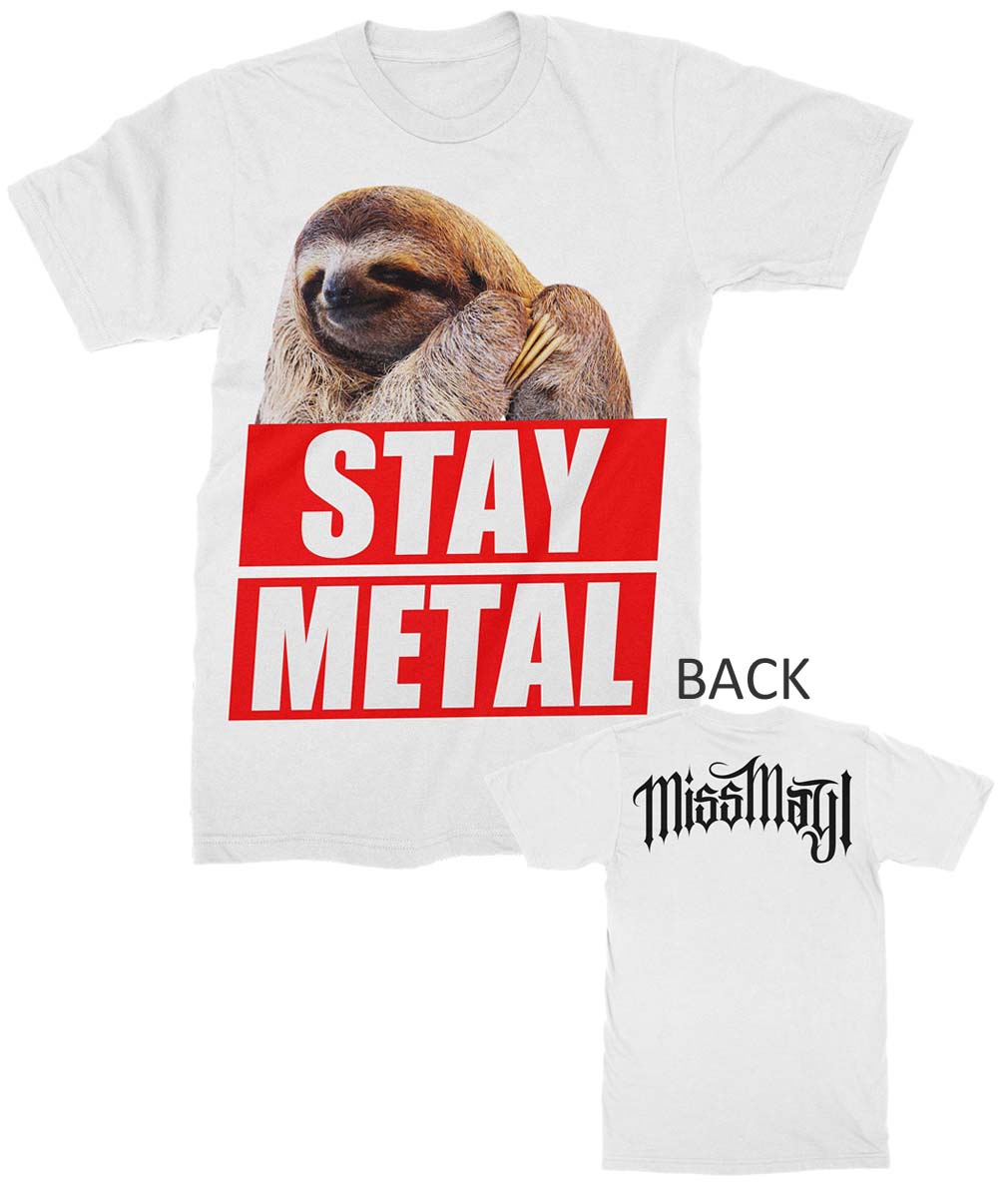 Miss May I Stay Metal Sloth Mens T Shirt