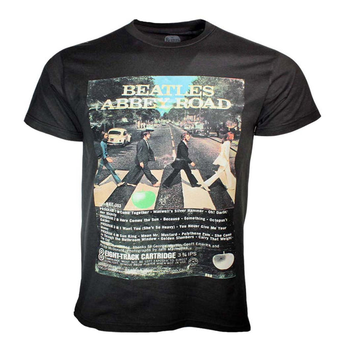 Beatles 8-Track Abbey Road 50th Anniversary Mens T Shirt