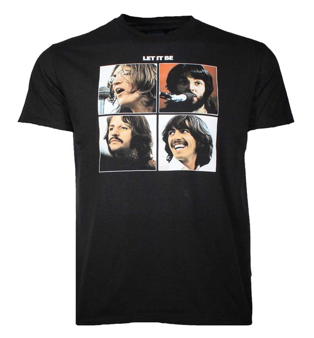 Beatles Let It Be Black Mens T Shirt