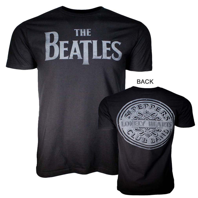 Beatles Lonely Hearts Black Mens T Shirt