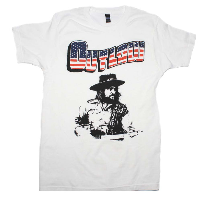 Waylon Jennings Outlaw Mens T Shirt